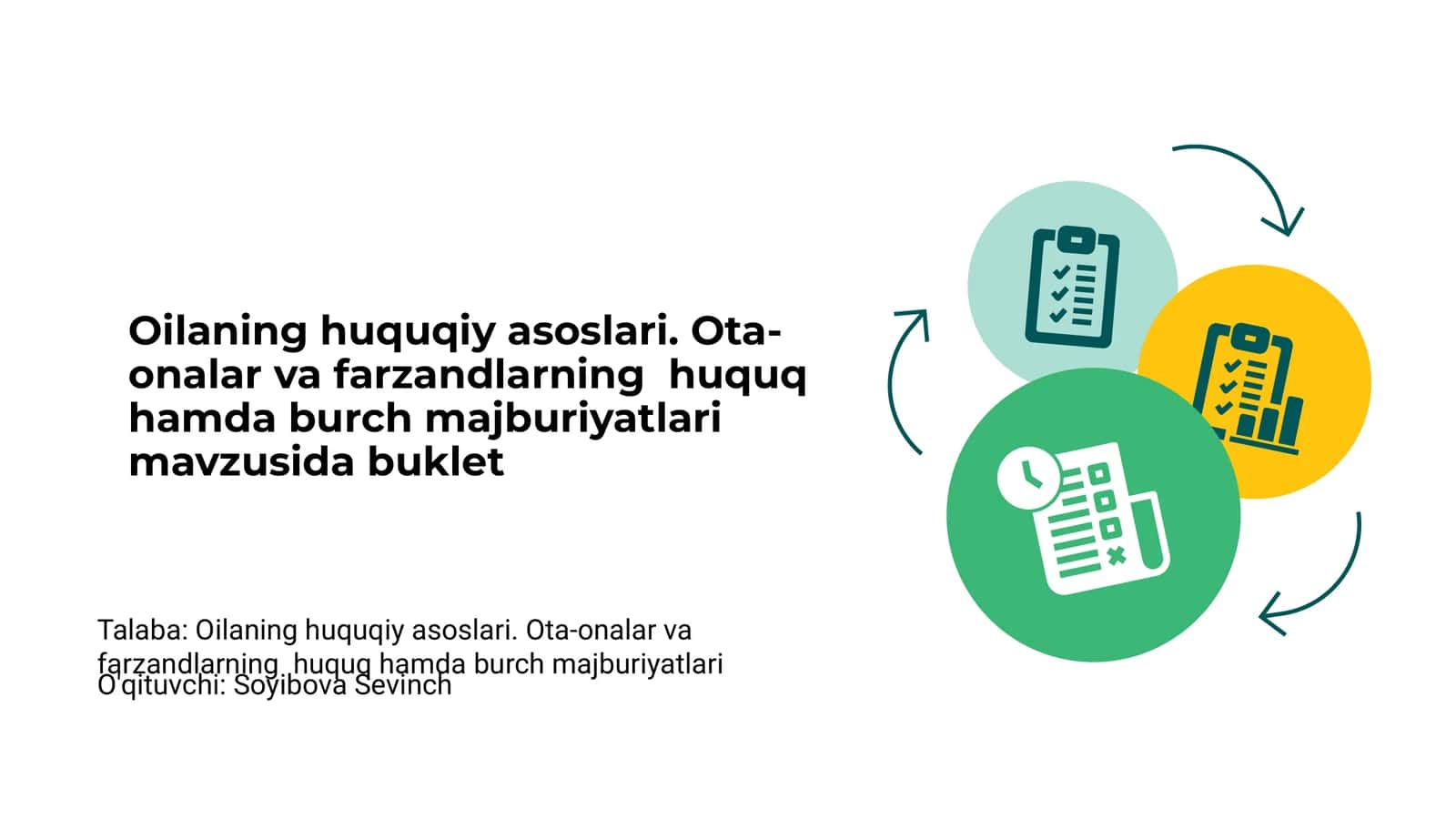 Oilaning huquqiy asoslari 1