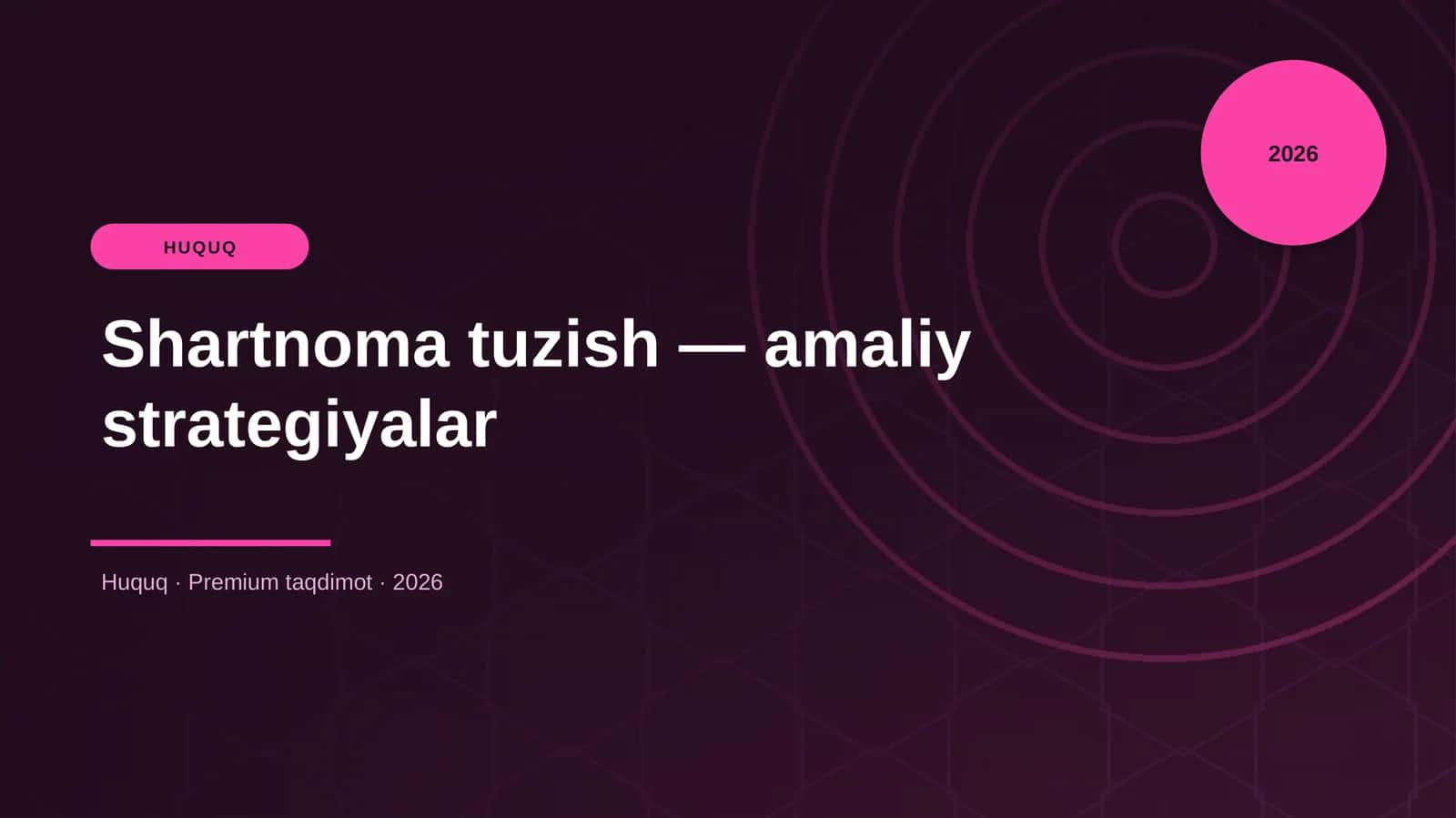 Shartnoma tuzish — amaliy strategiyalar 1