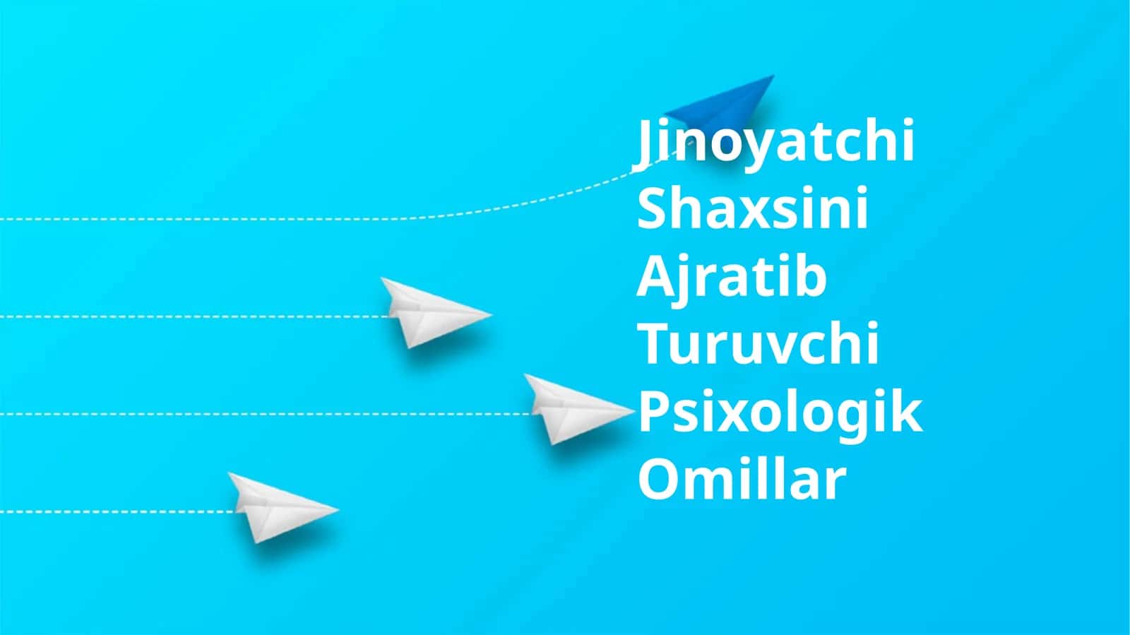 Jinoyatchi Shaxsini Ajratib Turuvchi Psixologik Omillar 1