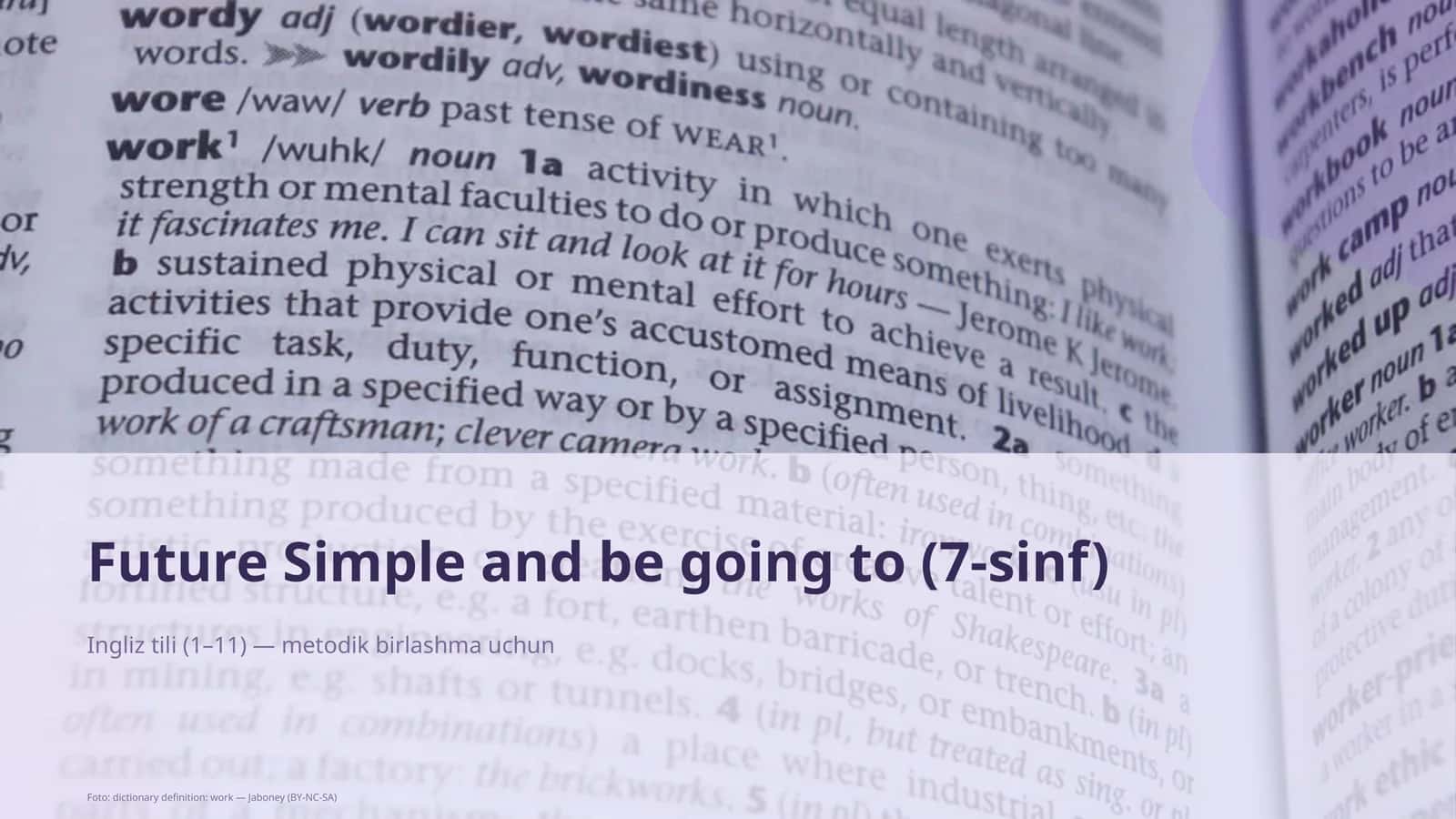 Future Simple and be going to (7-sinf) 1