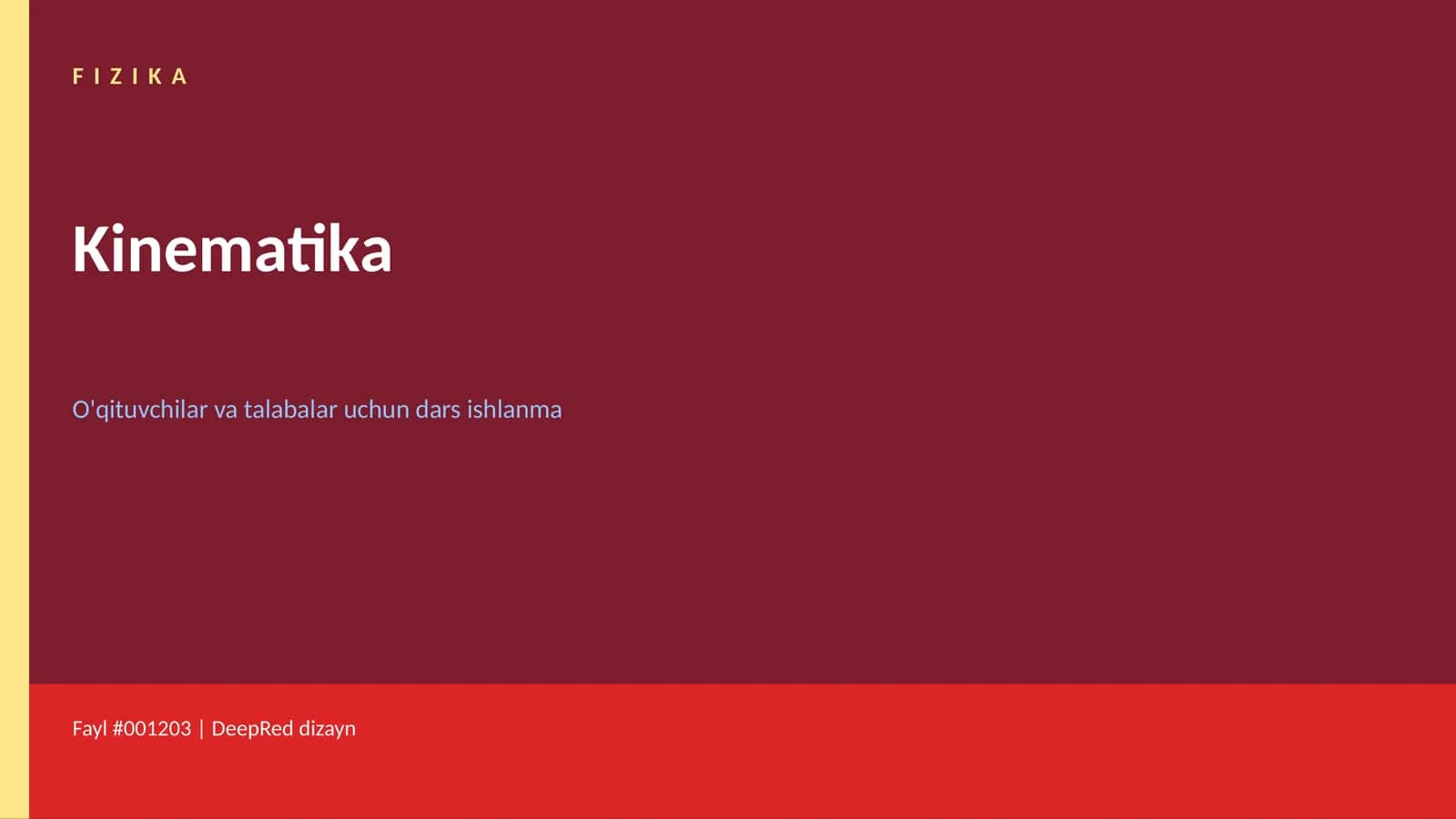 Kinematika 1