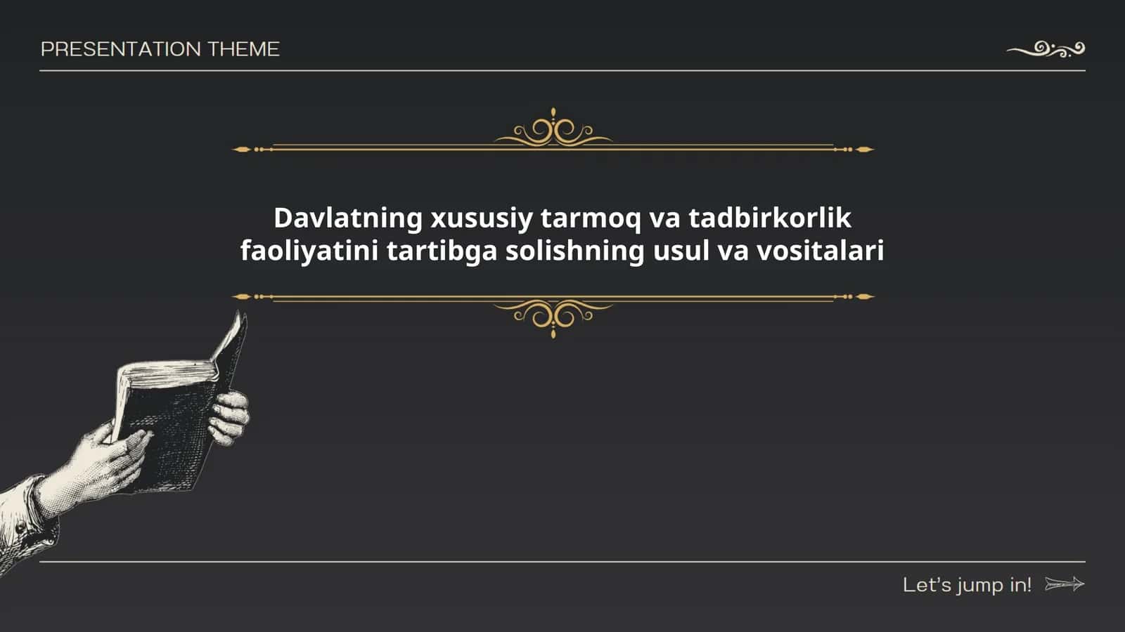 Davlatning iqtisodiy siyosati va tartibga solish 1