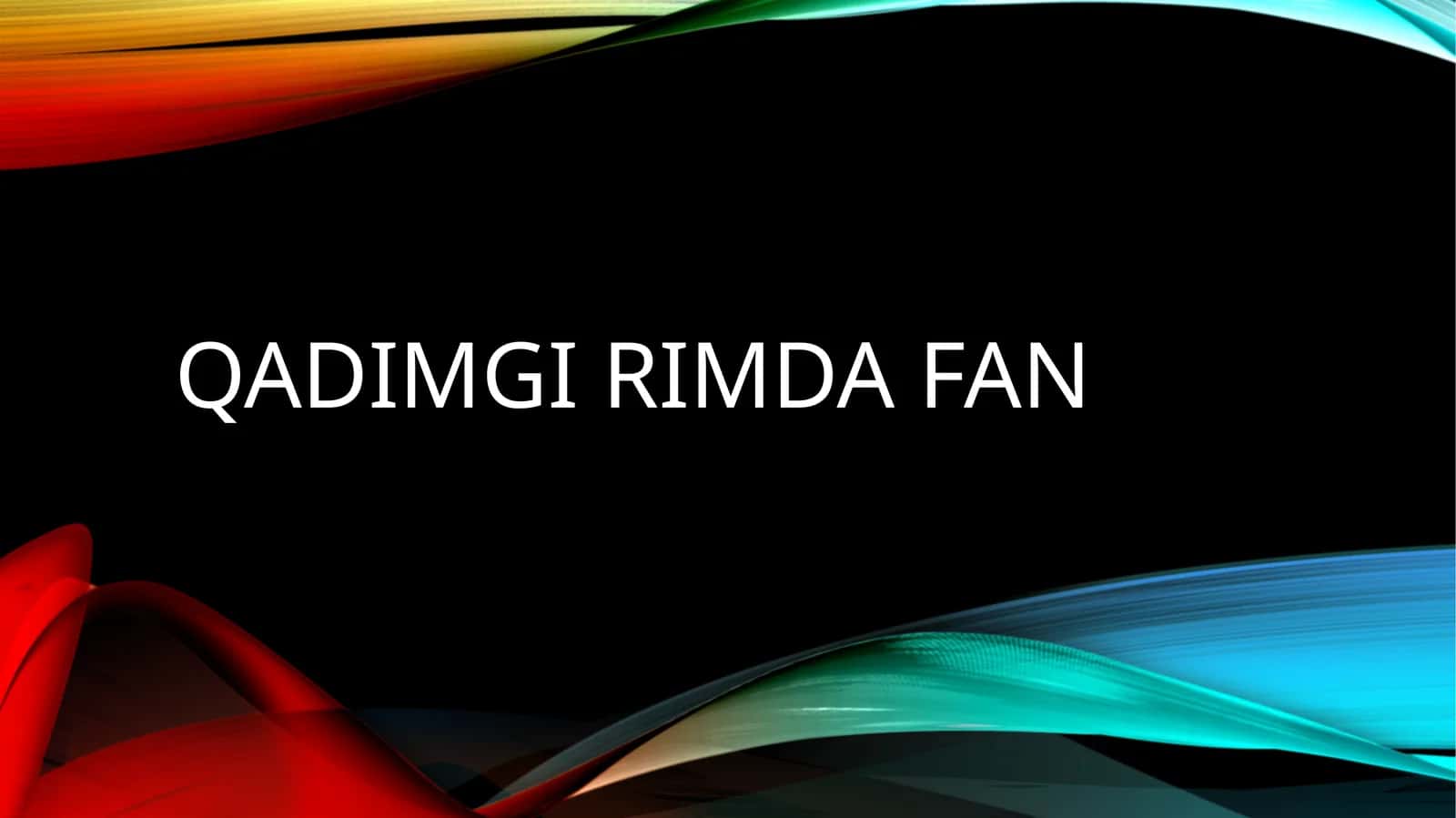 Qadimgi rimda fan 1