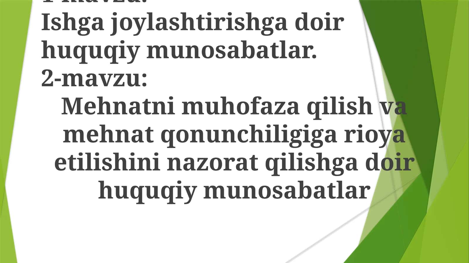 Ishgajoylashtirishgadoirhuquqiymunosabatlar 1