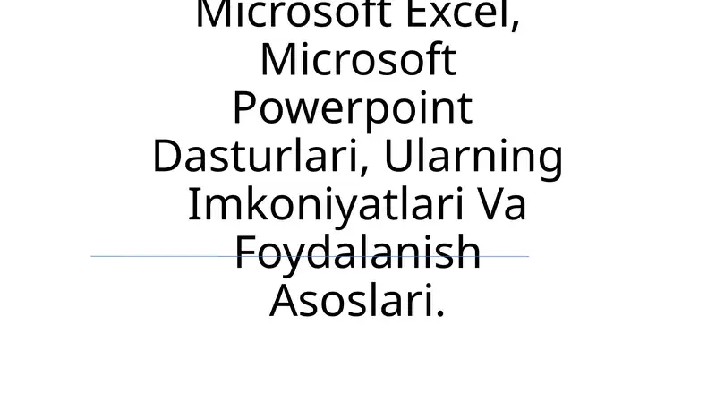 Microsoft Office Word 1