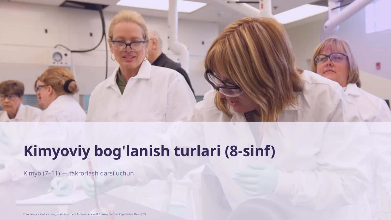 Kimyoviy bog'lanish turlari (8-sinf) 1