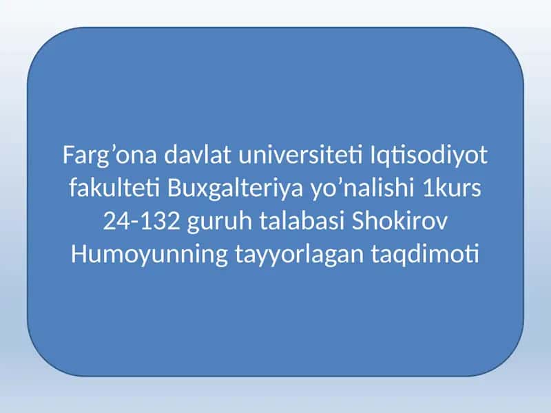 IQTISODIY ISLOHOTLAR MOHIYATI VA ULARNING YO'NALISHI 1