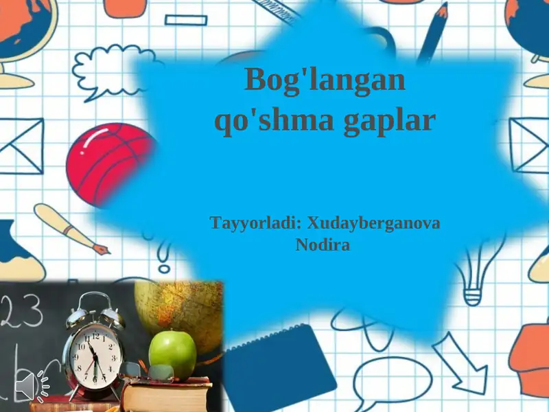 Bog'langan qo'shma gaplar 1