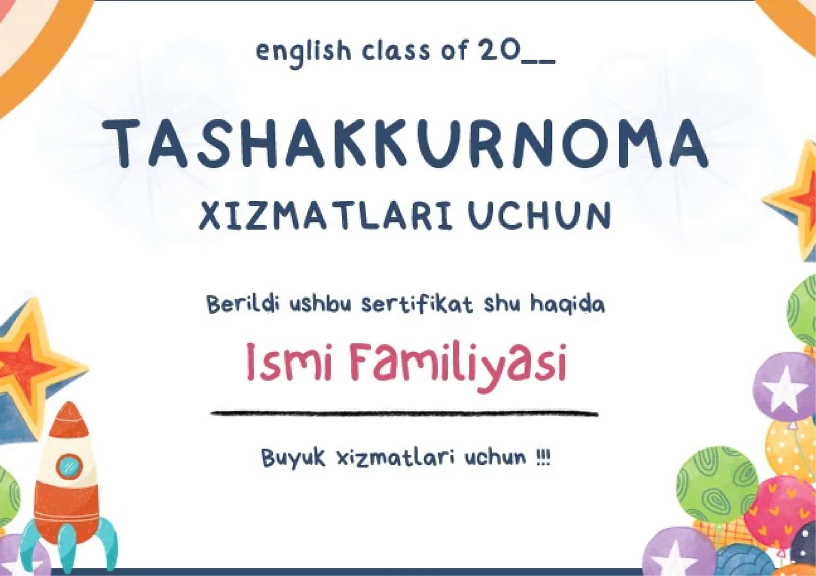 TASHAKKURNOMA 1