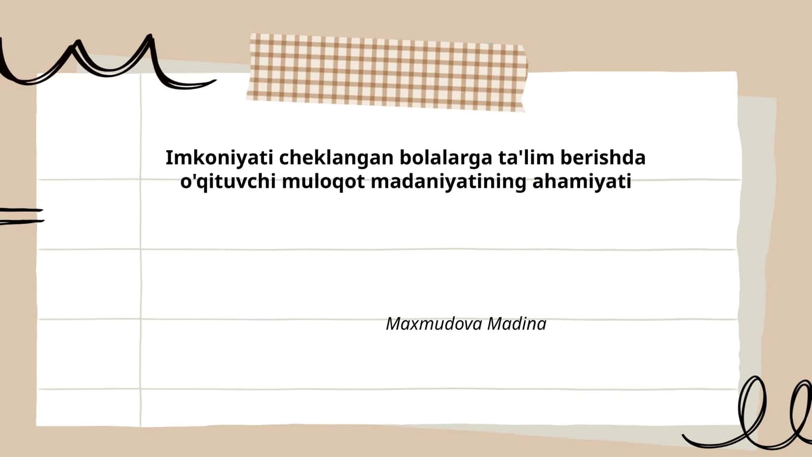 Muloqot madaniyati ta'limi 1