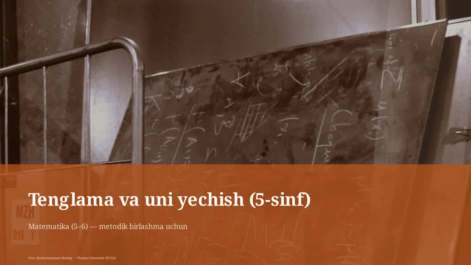 Tenglama va uni yechish (5-sinf) 1