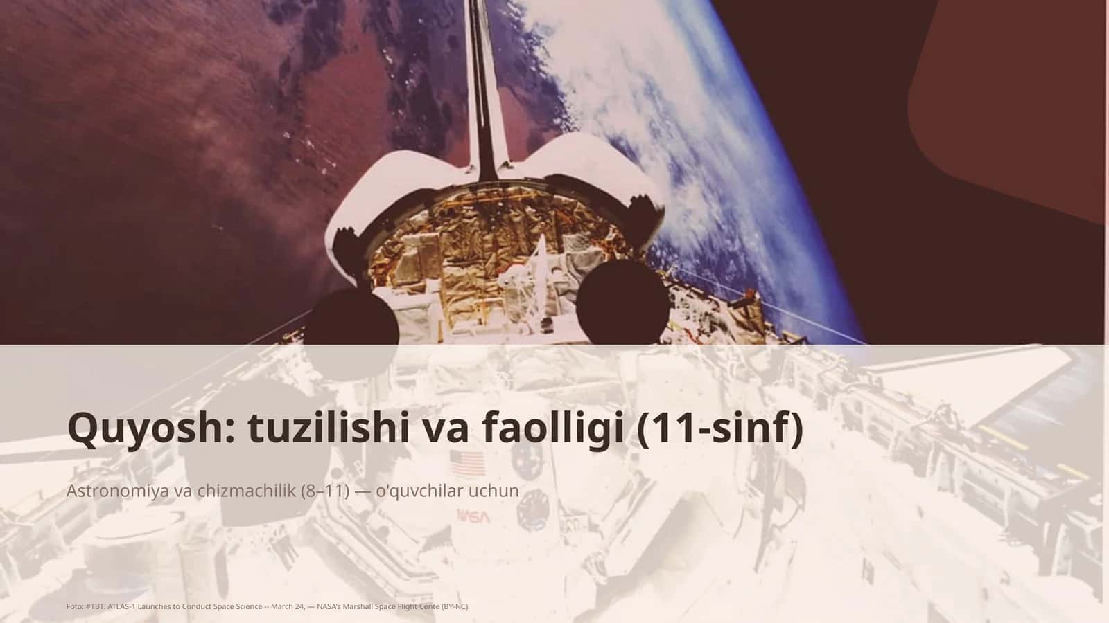 Quyosh: tuzilishi va faolligi (11-sinf) 1