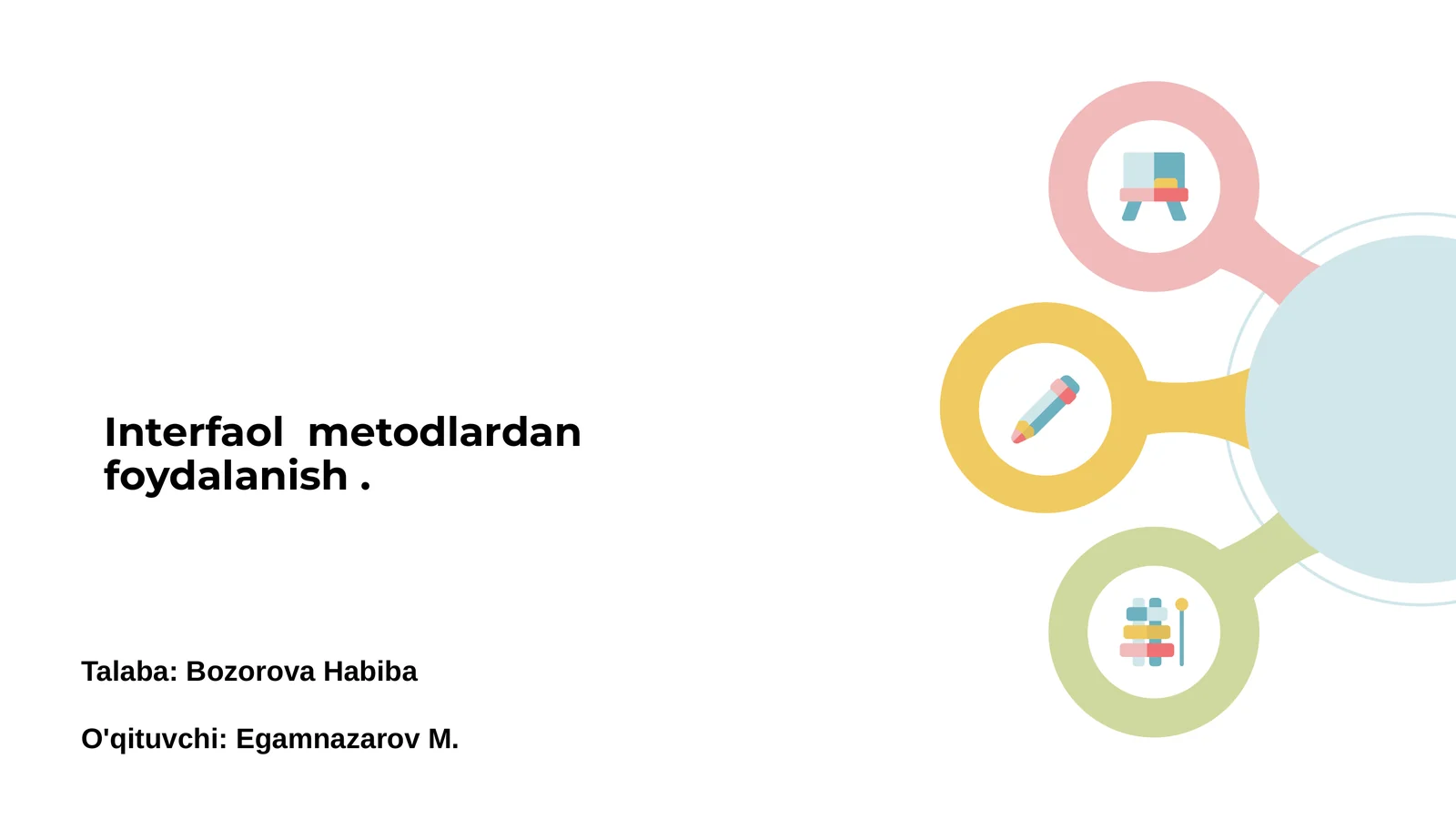 Interfaol metodlarning asosiy tushunchasi 1