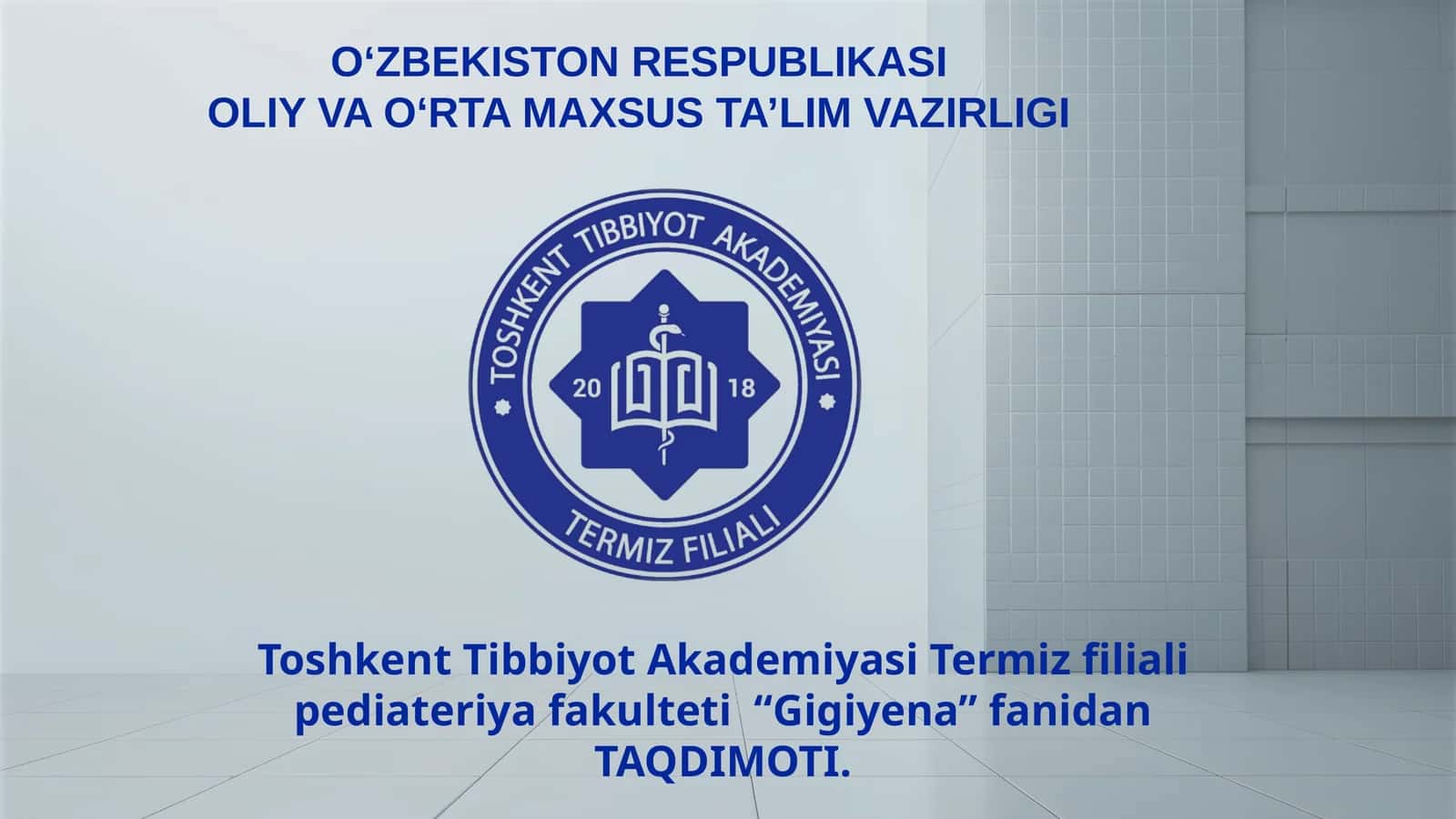 Gigiyena tushunchasi 1