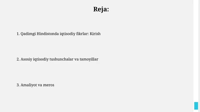 Qadimgi Hindistonda iqtisodiy fikrlar: Kirish 1