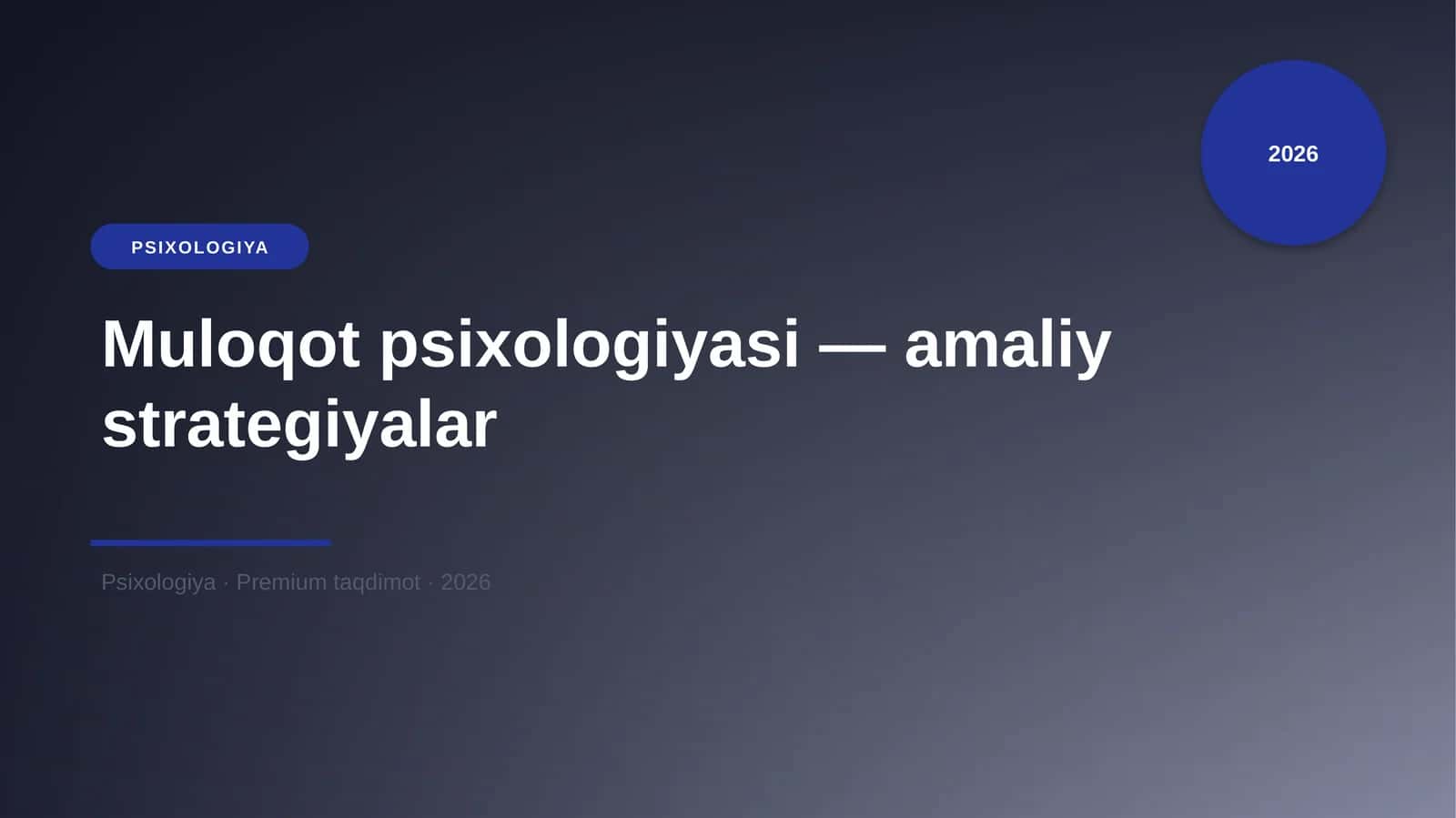 Muloqot psixologiyasi — amaliy strategiyalar 1