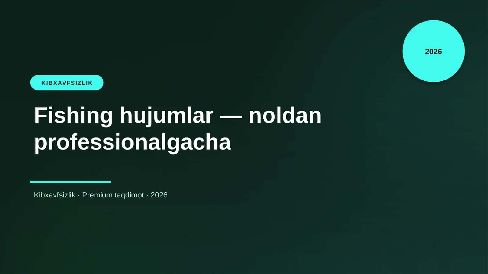 Fishing hujumlar — noldan professionalgacha 1