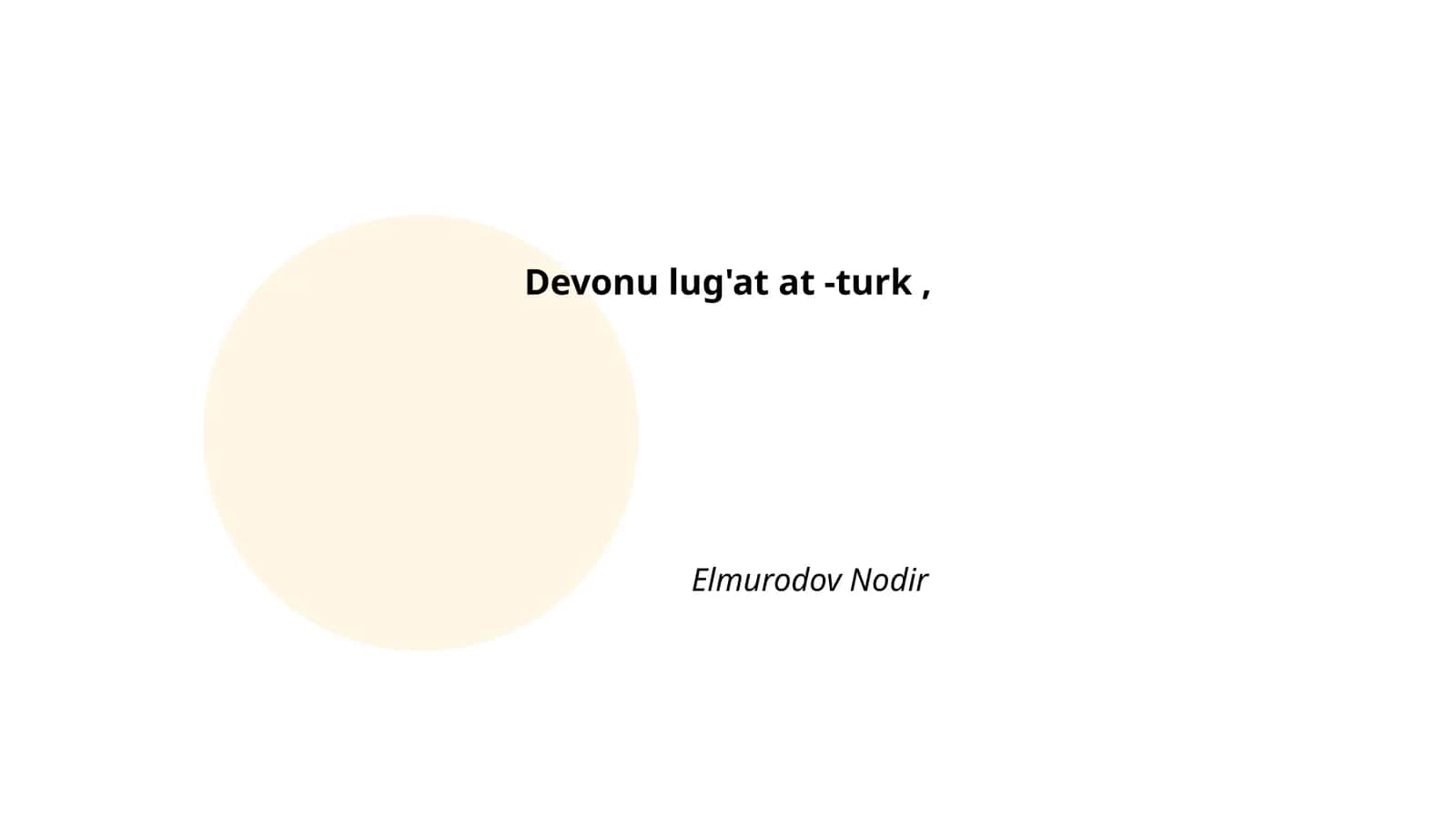 Devoni lug'at ot-turkning tarikhi 1
