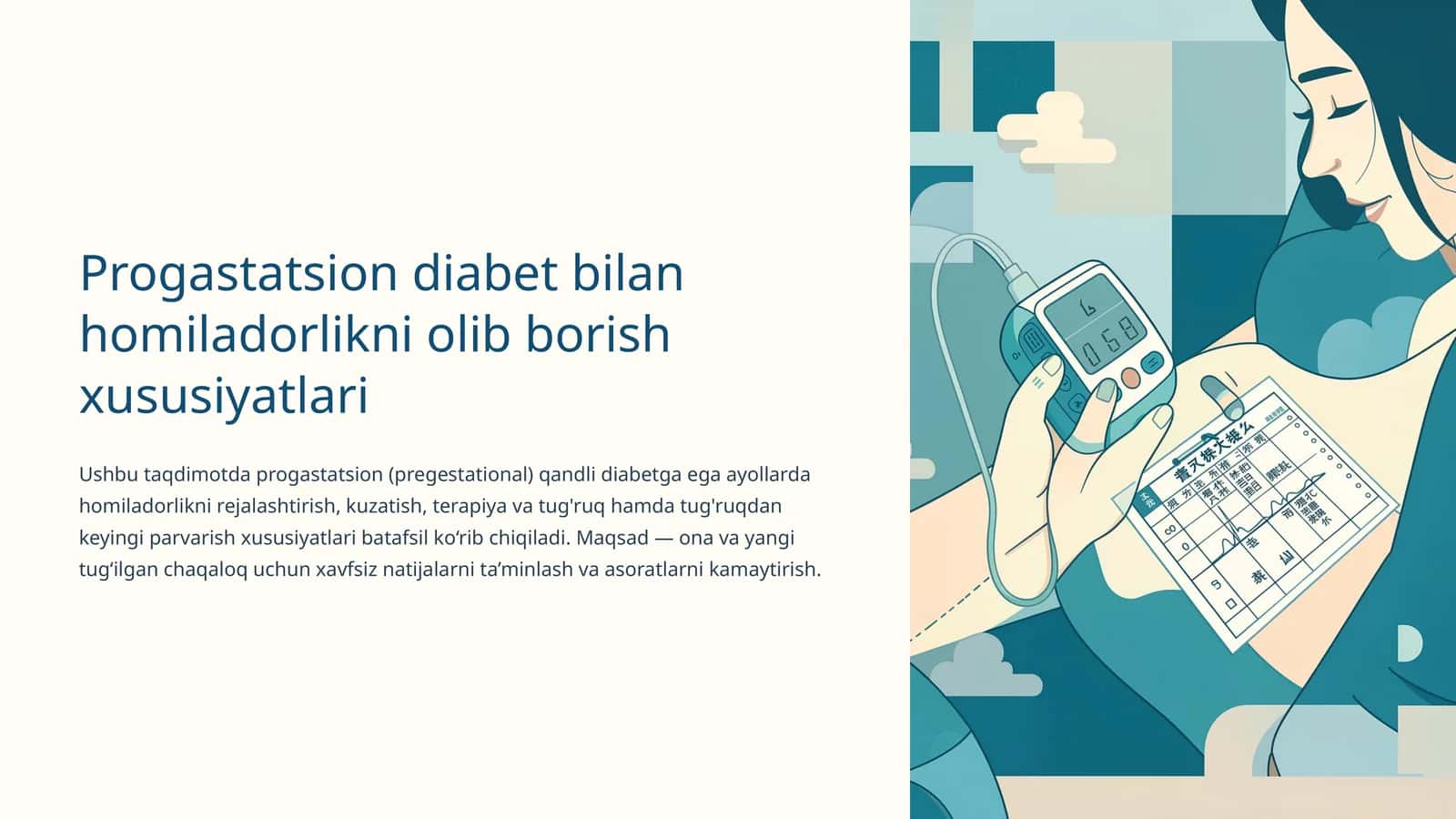 Progastatsion diabet bilan homiladorlikni olib borish xususiyatlari 1
