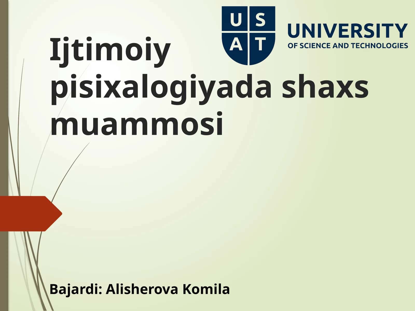 Ijtimoiy psixologiyada shaxs muammosi 1