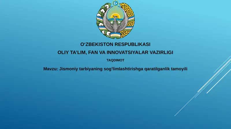 Jismoniy tarbiya - sog'liq garovi 1