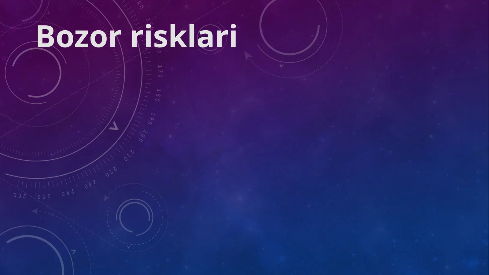 Bozor risklari 1