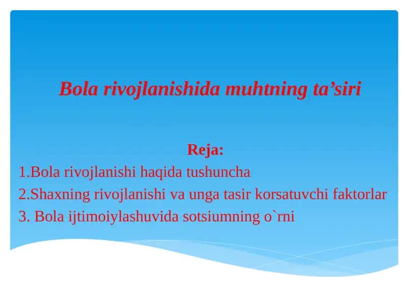 Bolalarda Nutq buzilishini yuzaga keltiruvchi sabablar 1