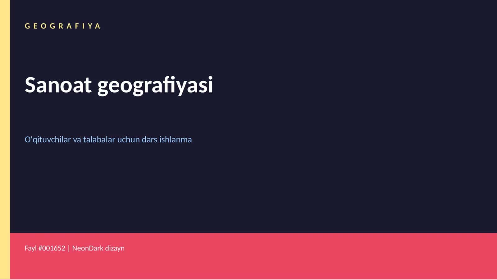 Transport geografiyasi dars ishlanma 1