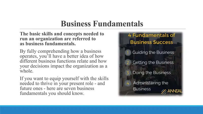 Business Fundamentals 1