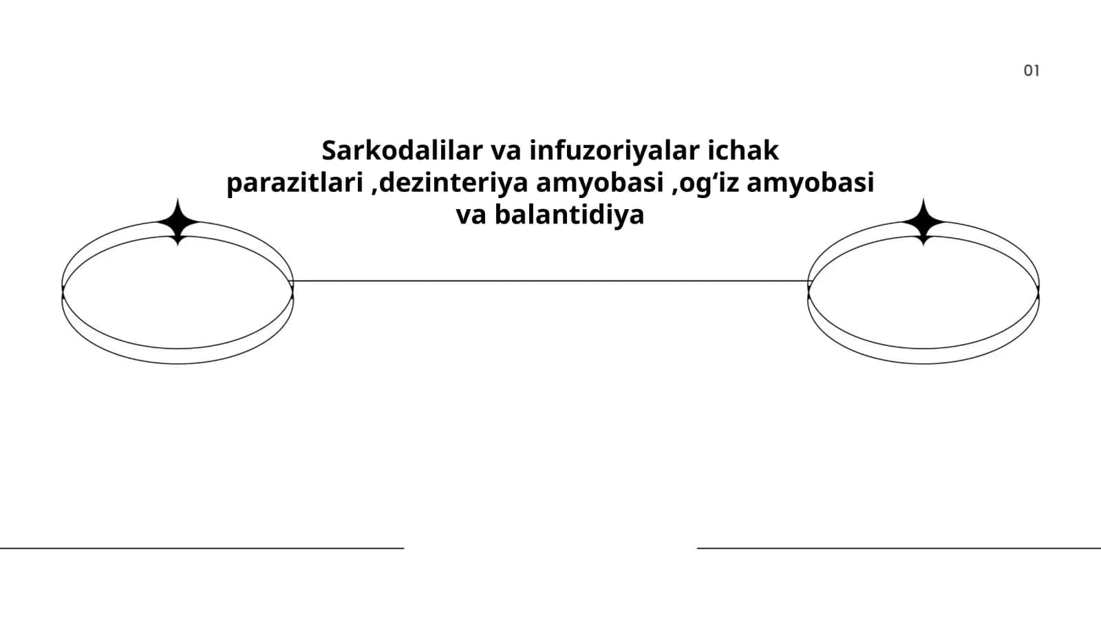 Sarkodalilar va infuzoriyalar ichak parazitlari,dezinteriya amyobasi,ogʻiz amyobasi va balantidiya 1