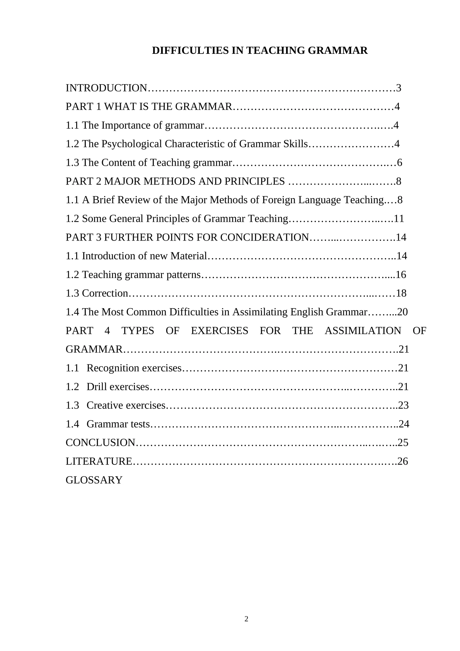 DIFFICULTIES IN TEACHING GRAMMAR 1