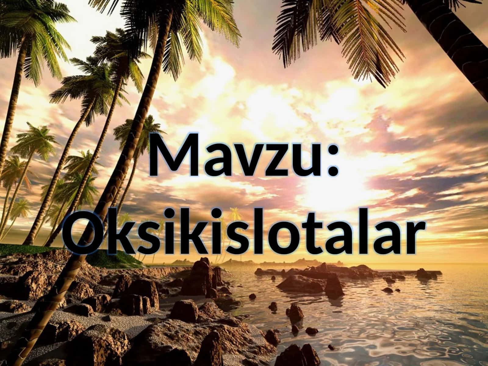 Oksikislotalar 1