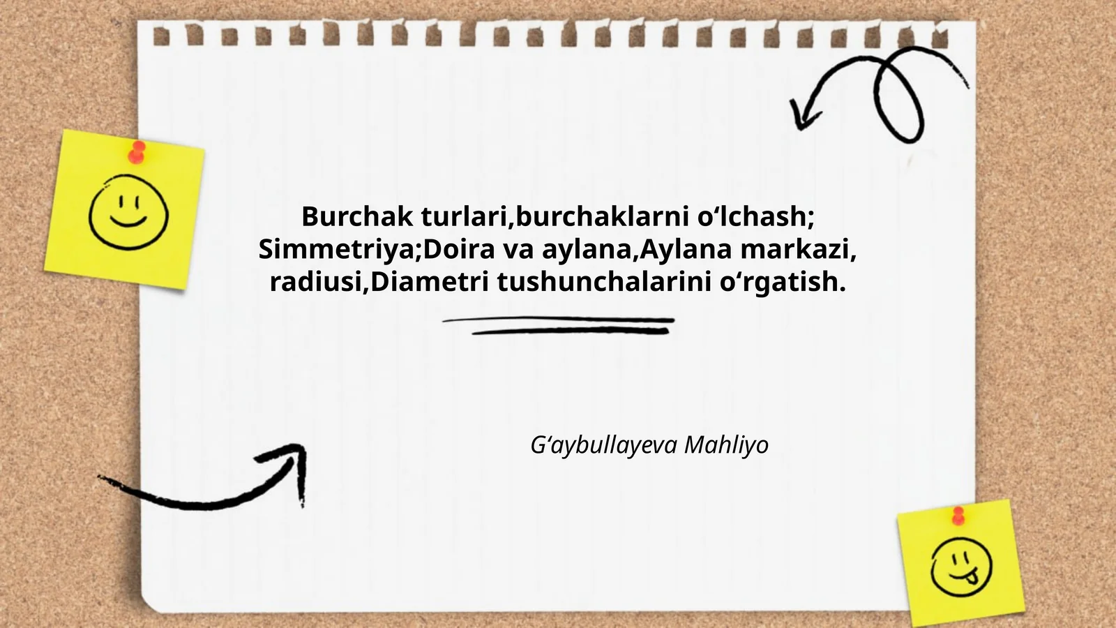 Burchak turlari,burchaklarni oʻlchash 1