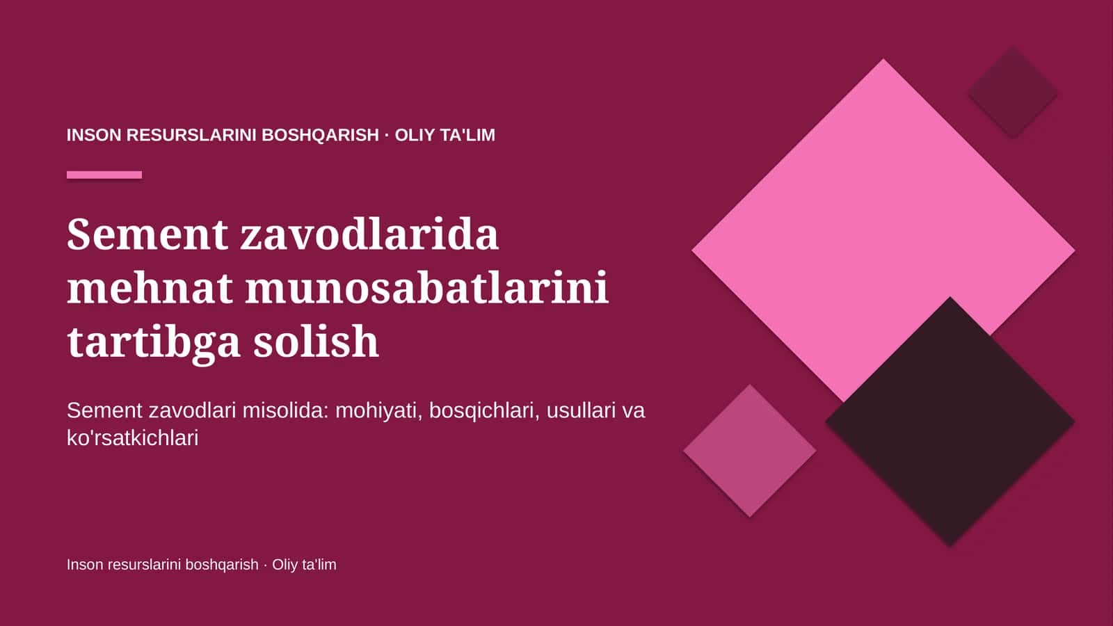 sement zavodlarida mehnat munosabatlarini tartibga solish 7133 1