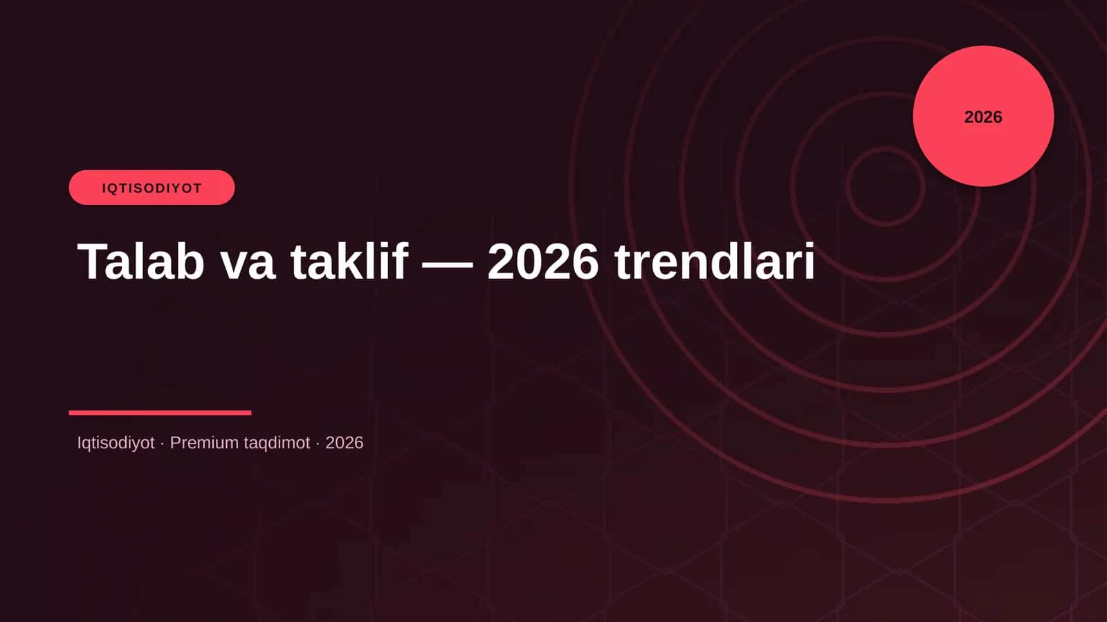 Talab va taklif — 2026 trendlari 1