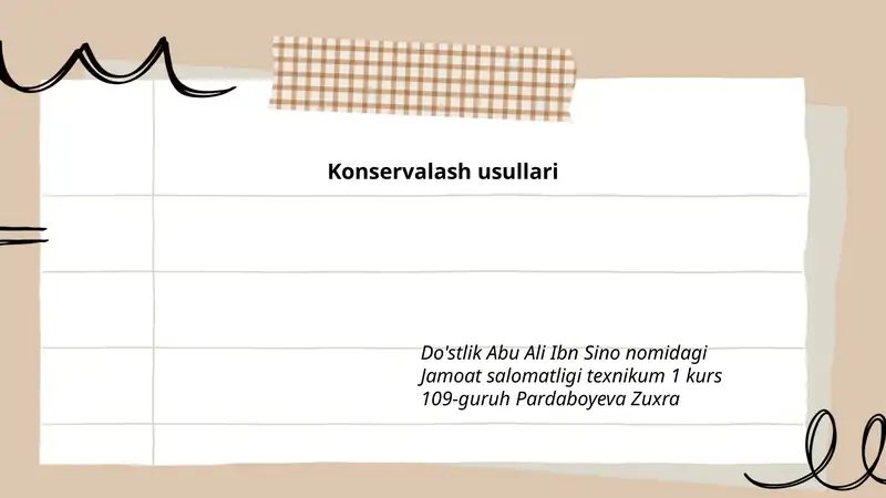 Konservalash usullari 1