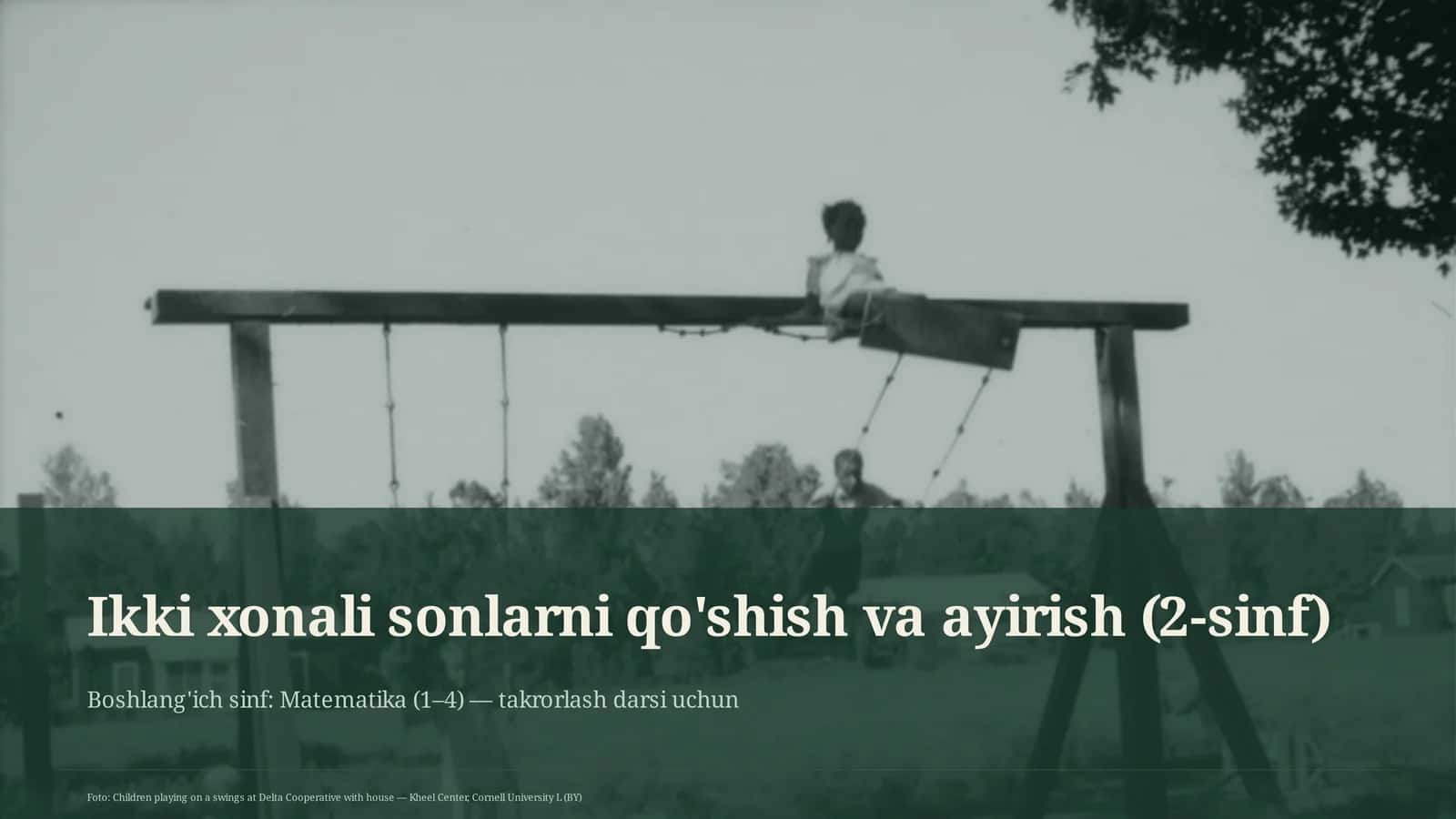 Ikki xonali sonlarni qo'shish va ayirish (2-sinf) 1