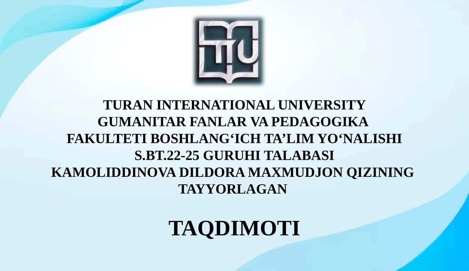 Ozkomplektlangan maktablarda geografiya darslarini loyihalash usullarini o'zlashtirishni o'rganish 1