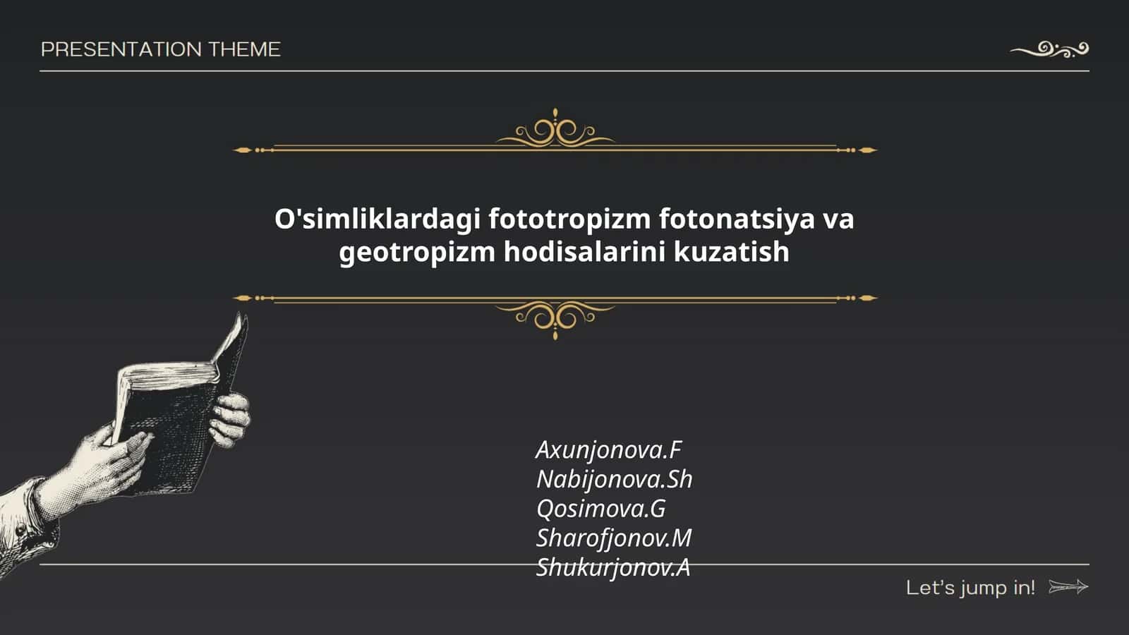 O'simliklardagi fototropizm fotonatsiya va geotropizm hodisalarini kuzatish 1