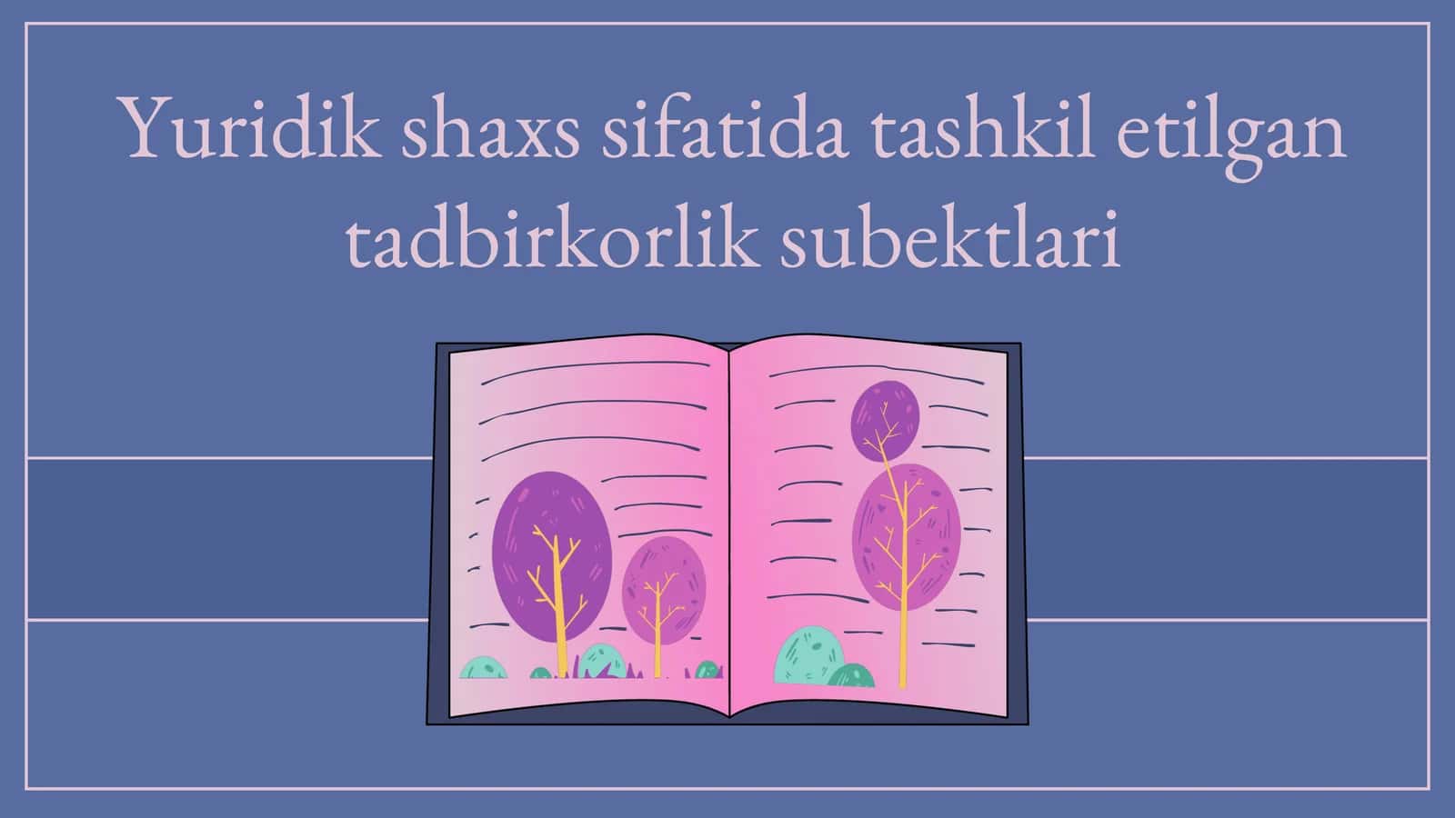 Yuridik shaxs sifatida tashkil etilgan tadbirkorlik subektlari 1