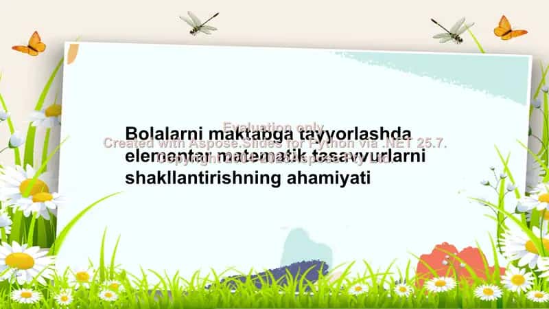 Bolalarni Maktabga Tayyorlashda Elementar Matematik Tasavvurlarni Shakllantirishning Ahamiyati 1