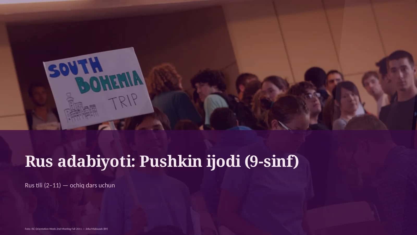 Rus adabiyoti: Pushkin ijodi (9-sinf) 1