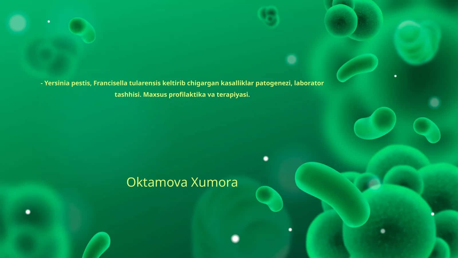 Yersinia pestis, Francisella tularensis keltirib chigargan kasalliklar patogenezi, laborator tashhisi 1
