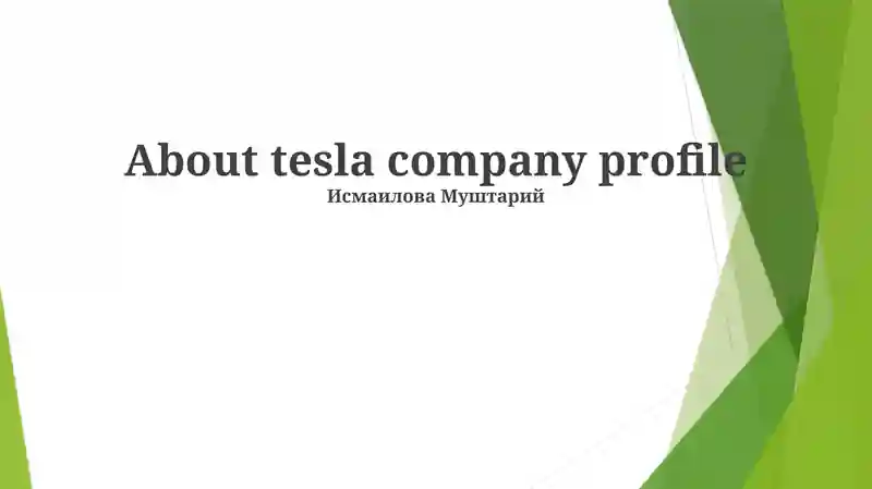 Tesla Company Profile