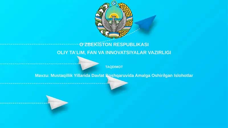 Mustaqillik Yillarida Davlat Boshqaruvi Islohotlar 1