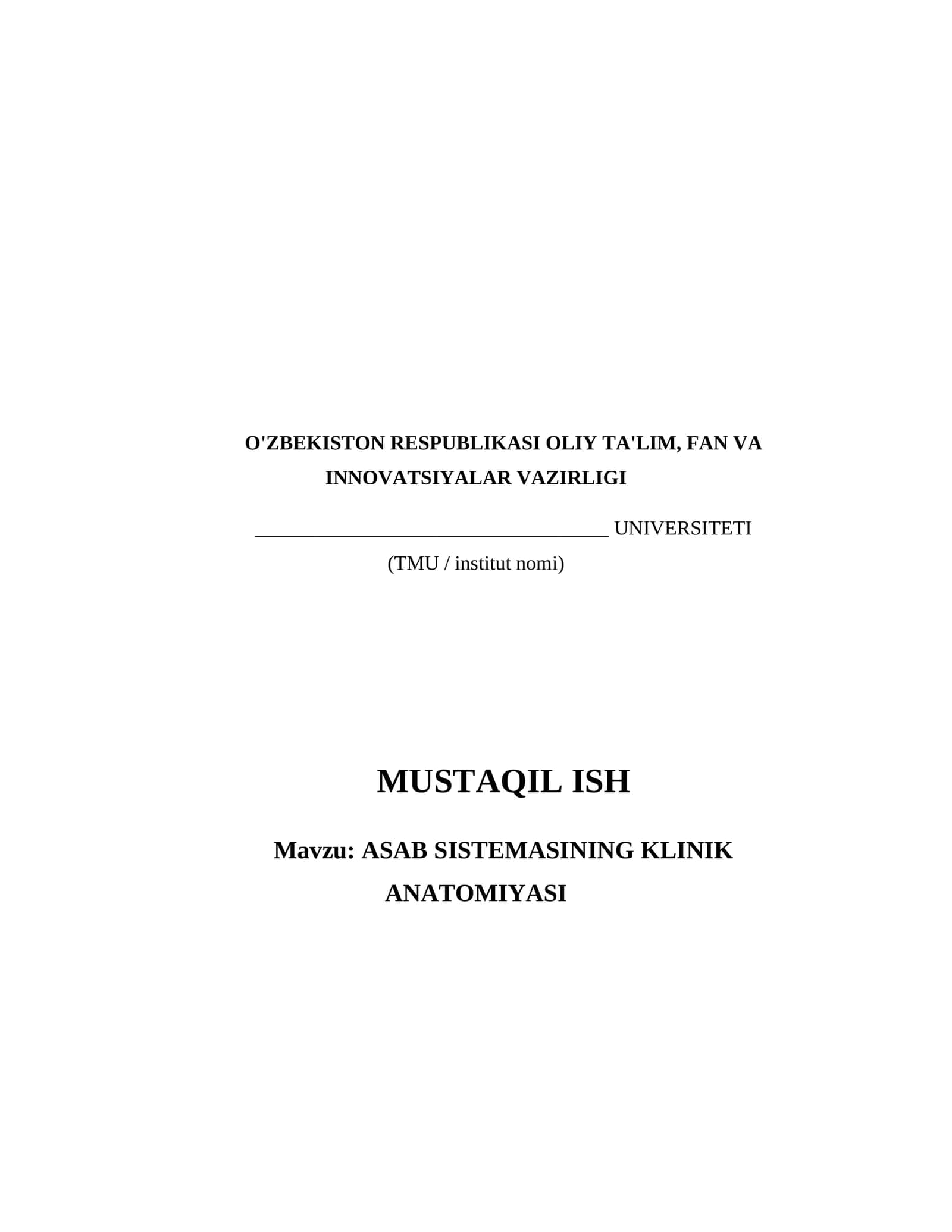 ASAB SISTEMASINING KLINIK ANATOMIYASI 1