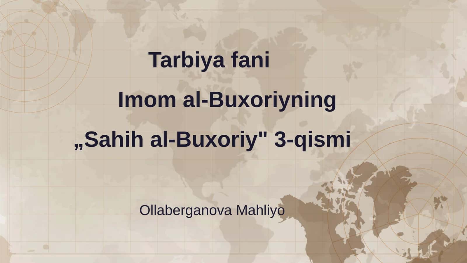 Imom al-Buxoriyning „Sahih al-Buxoriy" 3-qismi 1