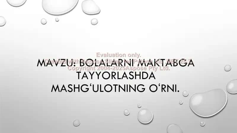 Bolalarni maktabga tayyorlashda mashgʻulotning oʻrni 1