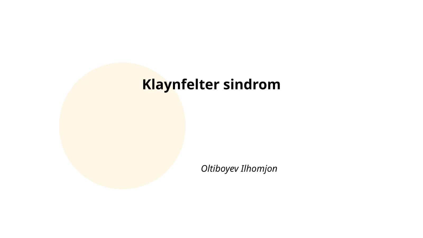 Klaynfelter sindrom 1