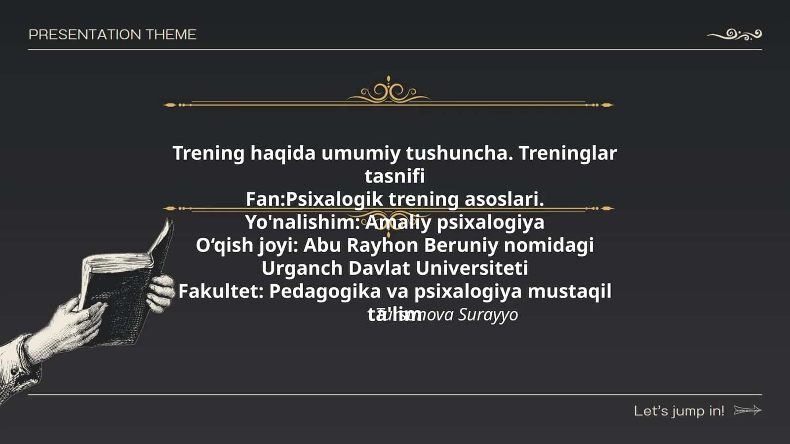 Psixalogik trening asoslari 1